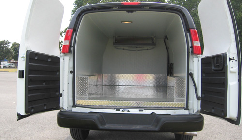 Ford refrigerated van on white background Ford Refrigerated van Toronto